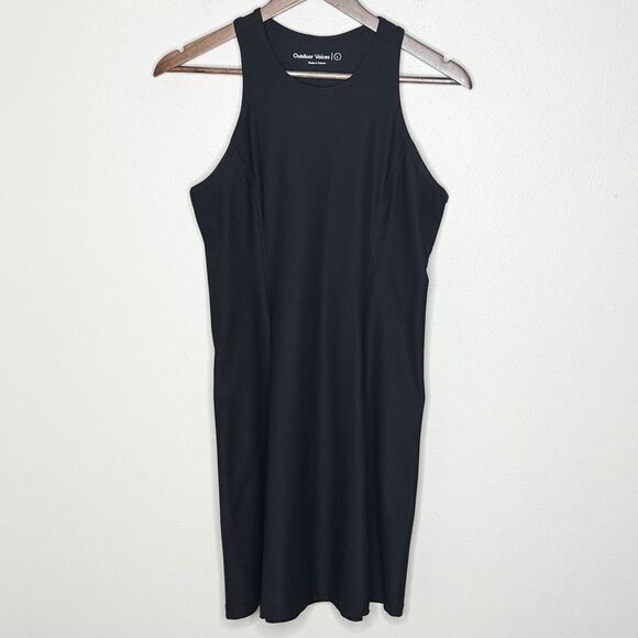 Outdoor Voices Athena Black Athletic Racerback Dress - Women’s US L - Picture 1 of 8